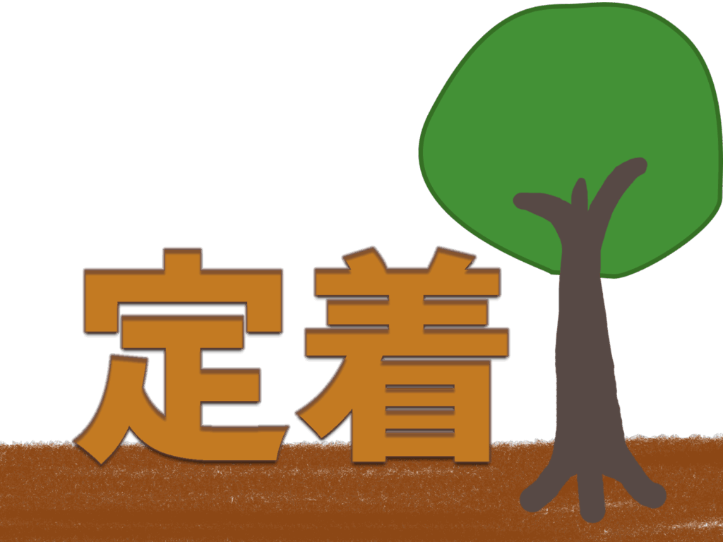 定着